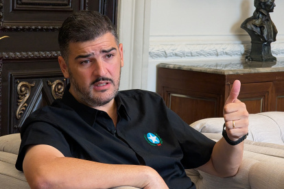 Fotografía del 17 de octubre de 2025 del alcalde de Guayaquil, Aquiles Álvarez.