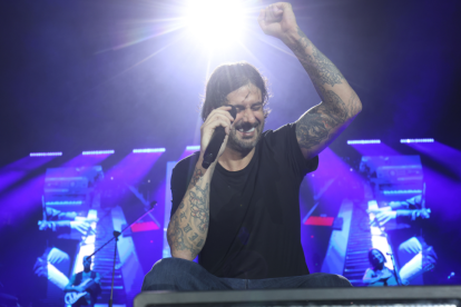 Melendi en el concierto en Quito, el 26 de noviembre.