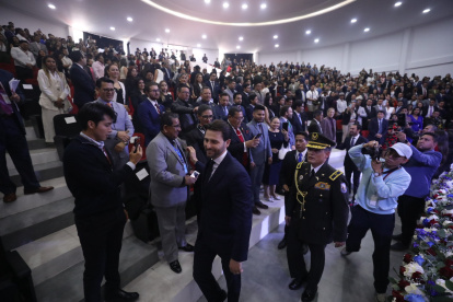 El presidente de la Asamblea Nacional, el oficialista Niels Olsen.