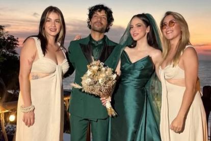 Paty Cantú durante su boda