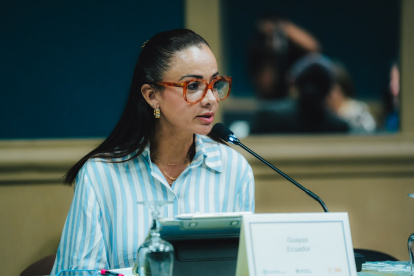 La prefecta del Guayas, Marcela Aguiñaga, ha insinuado su salida del correísmo.