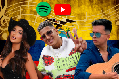 Los artistas ecuatorianos que lideran el crecimiento en YouTube y Spotify en 2025
