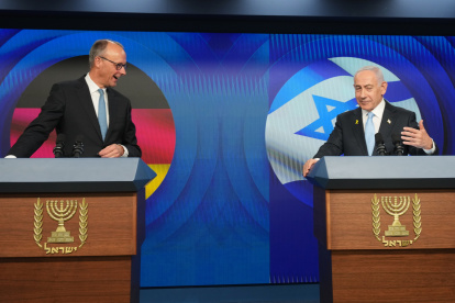 Merz y Netanyahu en rueda de prensa compartida