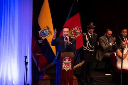 En la sesión solemne por los 491 años de Fundación de Quito, el alcalde Pabel Muñoz pronunció uno de los discursos más críticos de su gestión.