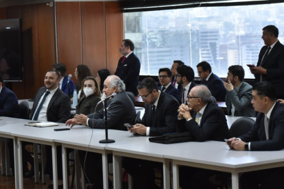 Quito. La audiencia preparatoria de juicio se reinstaló en el auditorio de la Corte Nacional de Justicia, en Quito.