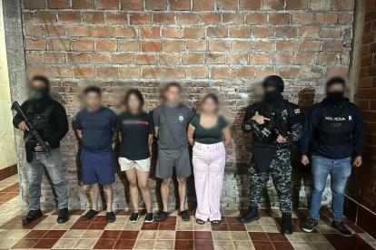 Personas detenidas durante el operativo Apolo 13.0 en los seis cantones intervenidos