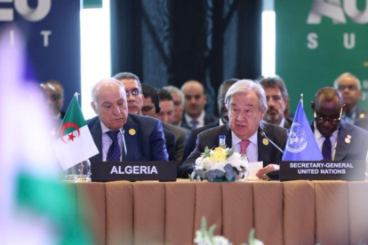 Antonio Guterres, secretario General de la ONU, en la Cumbre entre la Unión Europea y la Unión Africana, en noviembre 2025.