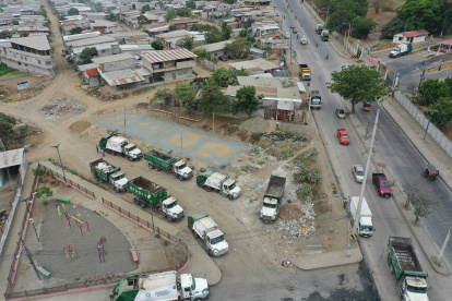 El relleno sanitario Las Iguanas está ubicado en el noroeste de Guayaquil.