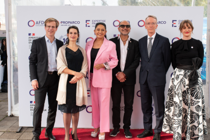 Stanislas de la Rivière, Murielle Gurtner, Paola Pabón, Jota Lloret Valdivieso, Philippe Létrilliart y Priscille de Coninck.