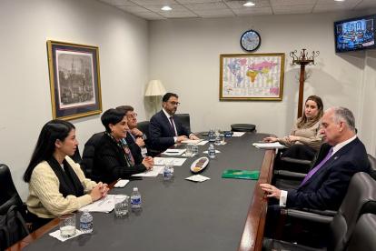 La canciller Gabriela Sommerfeld se reunió con autoridades y congresistas de Estados Unidos.