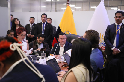 El asambleísta de ADN, Ferdinan Álvarez, preside la Comisión de Fiscalización.