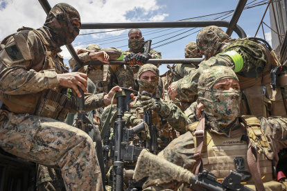Integrantes de Batallón de Operaciones Policiales Especiales (Bope) de Río de Janeiro.