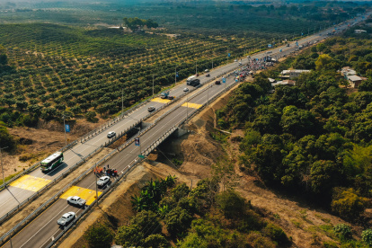 Vía Nobol - La Cadena, inaugurada por la Prefectura del Guayas.