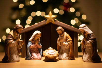 Decoración navideña y espíritu de fe durante los nueve días de la Novena de Navidad.