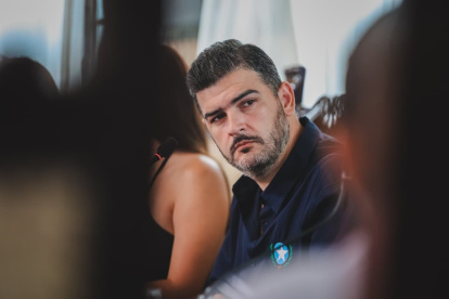 El alcalde de Guayaquil, Aquiles Álvarez, durante una sesión del Concejo Cantonal.