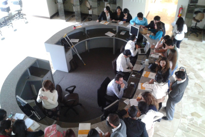 Instalaciones de la Bolsa de Valores de Quito.