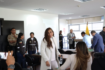 La excomandante general de la Policía Nacional, Tannya Varela Coronel, fue procesada este 19 de diciembre de 2025.