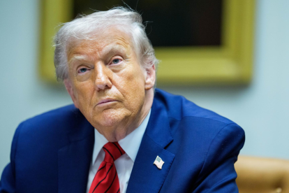 Archivos del caso Epstein colocan a Trump en al menos ocho vuelos en el avión privado de Epstein.