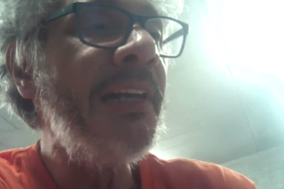 Jorge Glas está detenido en la cárcel del Encuentro, en Santa Elena, desde donde asistió a la audiencia de habeas corpus.