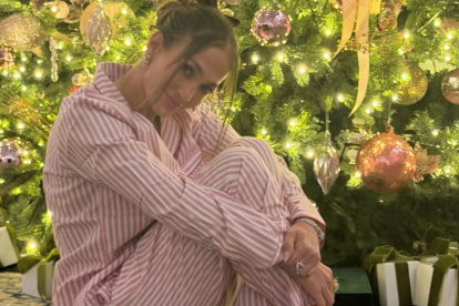 La cantante pasó Navidad junto a su familia