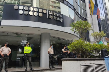 El edificio del Ministerio de Trabajo.