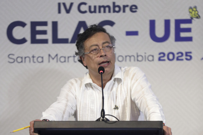 Fotografía de archivo del presidente de Colombia, Gustavo Petro, en Santa Marta (Colombia).