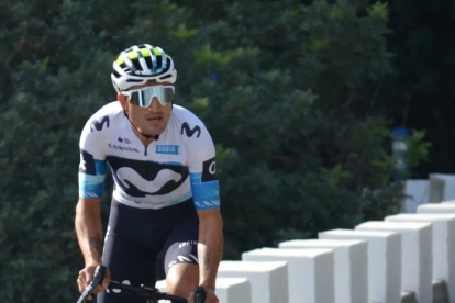 El ciclista de 29 años, nacido en Sucumbíos, termina su primera temporada en el World Tour con el Movistar Team.