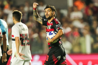 Giorgian De Arrascaeta fue uno de los más destacados de Flamengo en la Copa Libertadores 2025.
