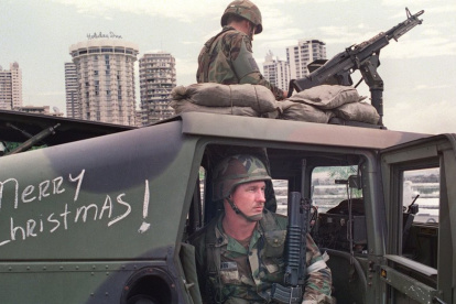 Invasión estadounidense en suelo panameño, en 1989-1990.