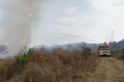 Un incendio forestal en el cerro Las Antenas activó alarma 2.