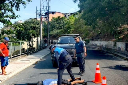 Escena. El hecho ocurrió en el sector de Cerro Santa.