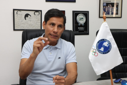 Jefferson Pérez, exmarchista y vicepresidente del Comité Olímpico Ecuatoriano.