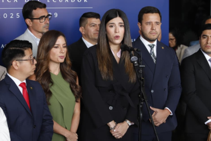 Miembros de la bancada de ADN dieron una rueda de prensa.