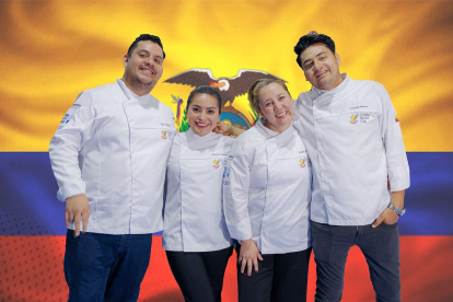Verónica Jiménez, Idaly Farfán, Cristian Salazar y Marco Andrade es el grupo que representa a Ecuador en el Copa Mundial de Helados, Gelato World Cup 2026.