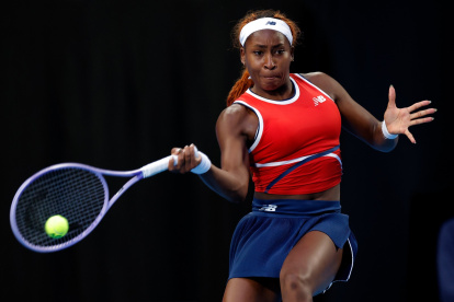 Coco Gauff lideró la victoria de E.E.U.U ante Grecia.