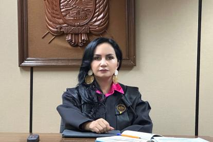 La presidenta subrgoante de la Corte Nacional de Justicia, Enma Tapia.