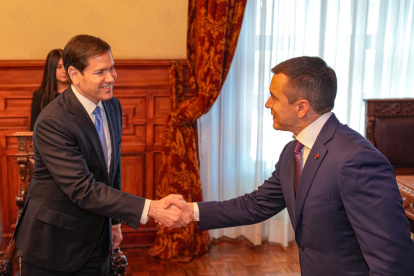 El secretario de Estado de EE. UU., Marco Rubio, visitó Ecuador en septiembre del año pasado; en esa ocasión se reunió con el presidente Daniel Noboa.