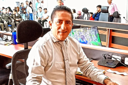 El exconcejal correísta de Santo Domingo de los Tsáchilas, Miguel Morocho.