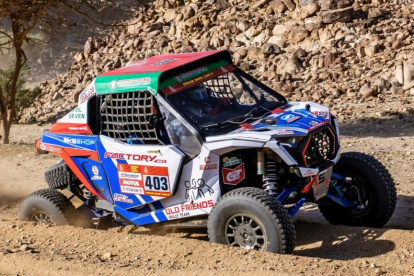 El auto con el que Sebastián Guayasamín enfrenta el difícil Rally de Dakar.