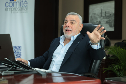 Juan Carlos Navarro presidente de la Cámara de Industrias de Guayaquil y del Comité Empresarial Ecuatoriano.