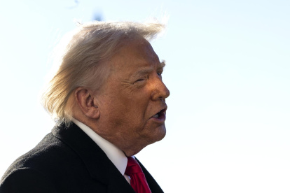 El presidente de Estados Unidos, Donald Trump, en el jardín sur de la Casa Blanca en Washington, DC, EE. UU., el 13 de enero de 2026.