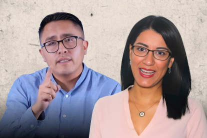 Andrés Quishpe y Gilda Alcívar, con posiciones encontradas sobre la conectividad en la educación.