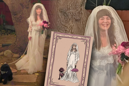 La cantante y compositora Jenny Lewis contrajo matrimonio con su perro durante la celebración de su cumpleaños 50.