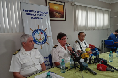 El presidente de la Corporación de Prácticos del Puerto de Guayaquil, José Segovia.