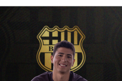 Carlos Medina, el juvenil que cruzó de IDV a Barcelona SC como jugador libre.