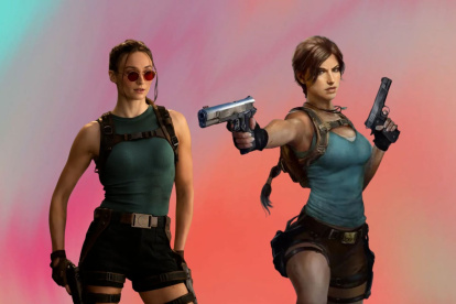 Sophie Turner en su primer vistazo como Lara Croft.