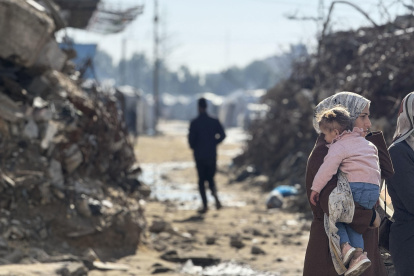 Una calle de la ciudad de Gaza este jueves, 15 de enero de 2026. EFE/ Ahmad Awad