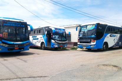 Panorama. La estación de buses de la cooperativa lució vacía ayer, una situación que dejó a la ciudadanía sumida en la incertidumbre.