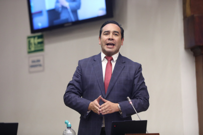 El asambleísta Juan Andrés González es jefe de bancada de la Revolución Ciudadana.