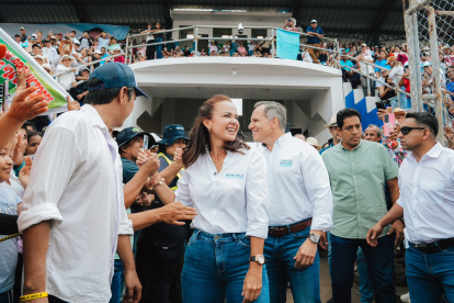 Marcela Aguiñaga, prefecta del Guayas, anunció que irá a la reelección con una propia organización política, el sábado 17 de enero.